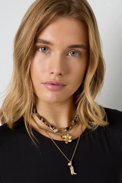 Pendant necklaces Flower Leopard Print Casual Daily Simple Series Women's jewelry h5 Picture2